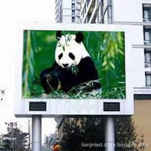 P10 Outdoor Full Color LED Display with 16 x 16 Pixels Resolutions and PI65 Protection Rate